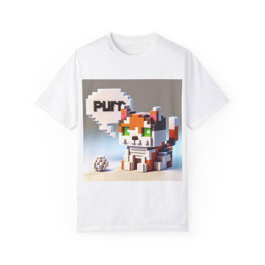Funny Cat Graphic Unisex Garment - Dyed T-Shirt - Perfect Gift for Cat Lovers - MJC Extra